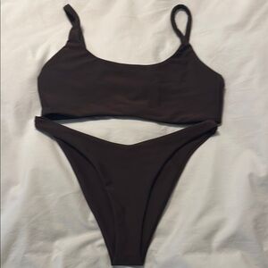 Skatie Coffee Dark Brown Bikini Set